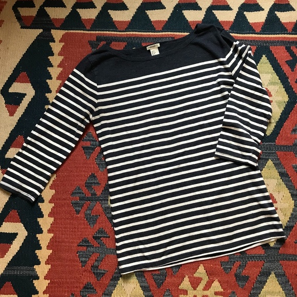 Classic Navy Striped Top - Picture 3 of 3